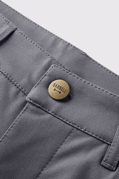 Anything Pant Slim - Slate - photo from front zipper detail #color_slate
