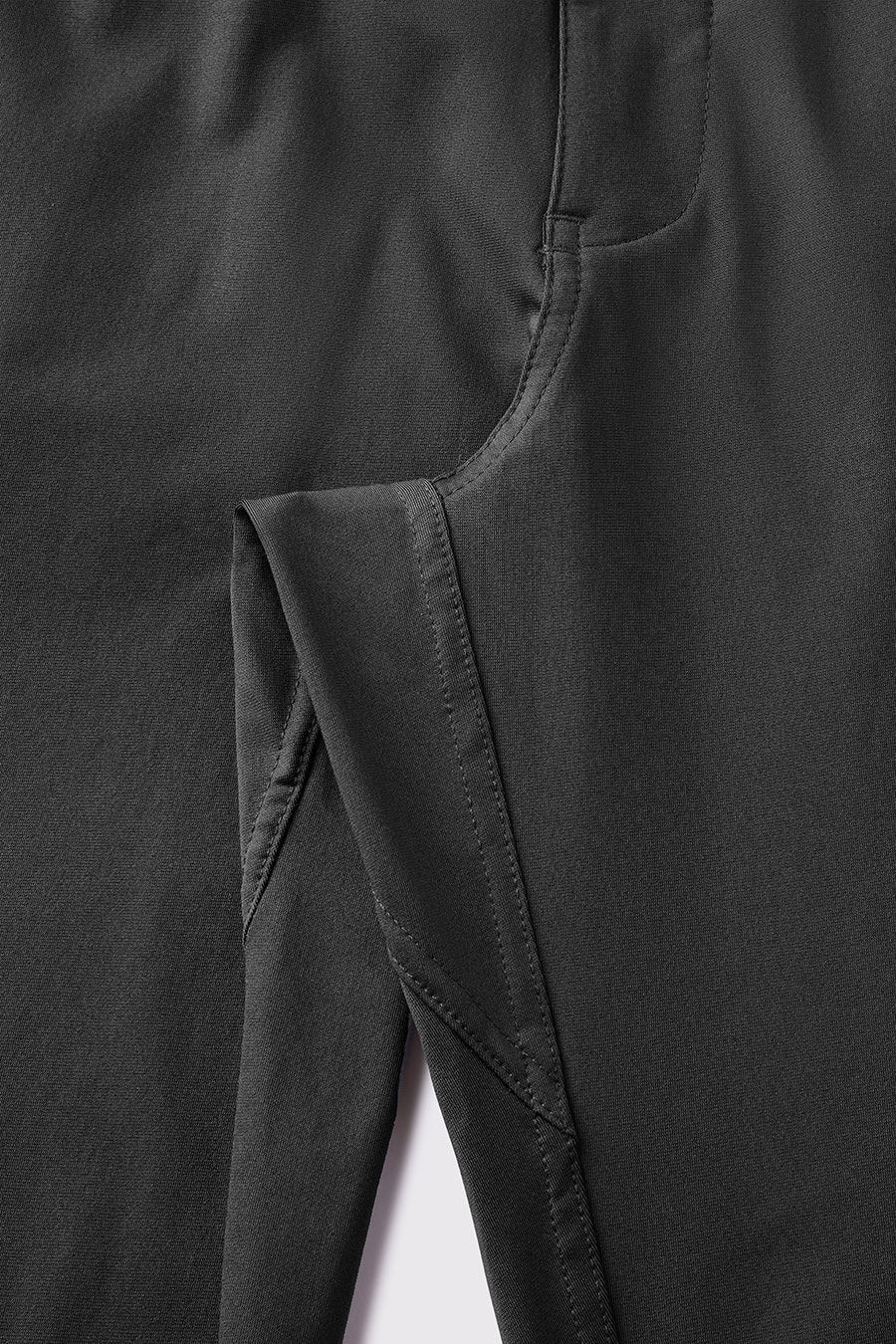 Anything Pant Straight - Black - photo from gusset detail #color_black