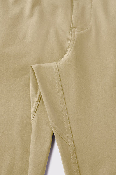 Anything Pant Straight - Khaki - photo from gusset detail #color_khaki