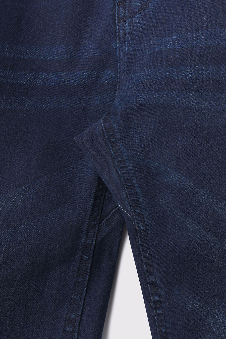 Straight Athletic Fit Jeans 2.0 - Dark Distressed - photo from detail flat lay #color_dark-distressed