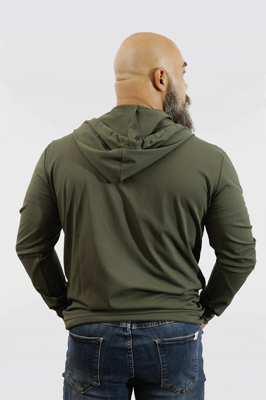 Stealth Hoodie Full Zip - Rifle - photo from back #color_rifle