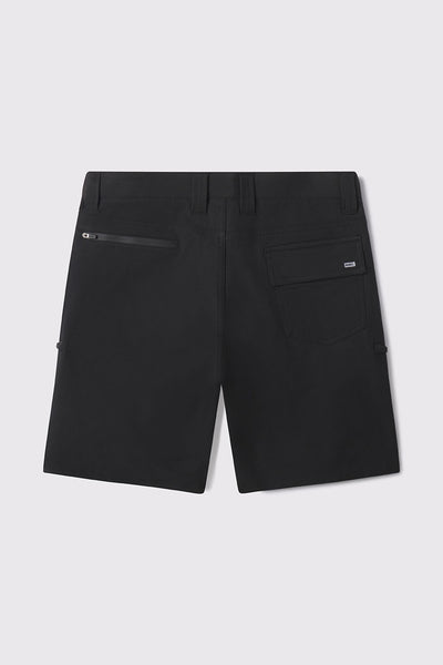Covert Short - Black - photo from back flat lay #color_black