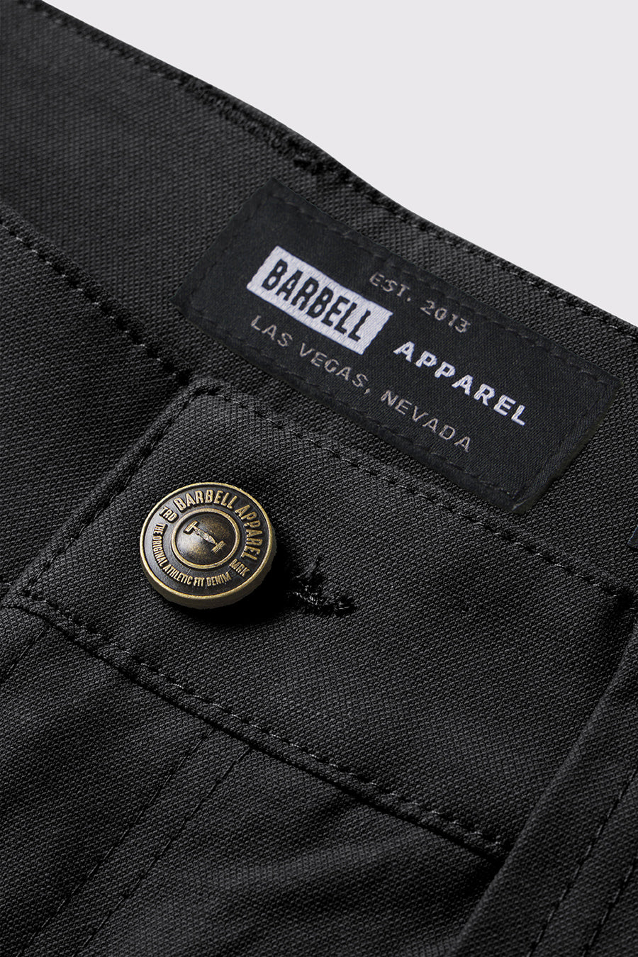 Covert Short - Black - photo from front button detail #color_black