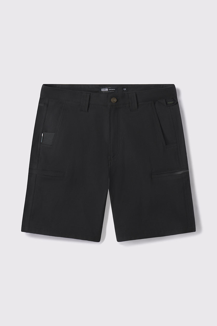 Covert Short - Black - photo from front flat lay #color_black
