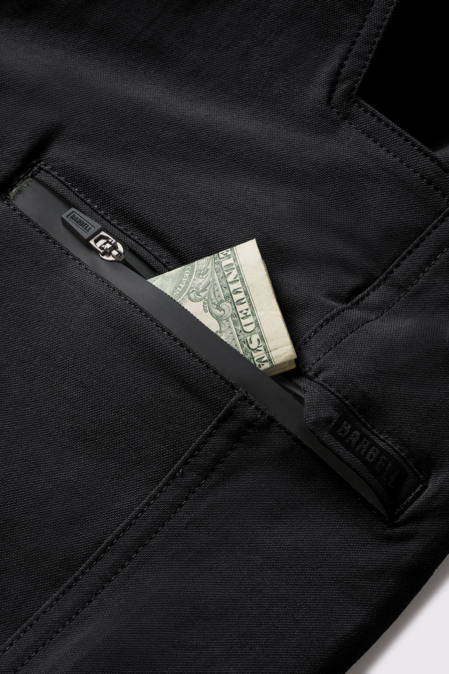 Covert Short - Black - photo from lower pocket detail #color_black