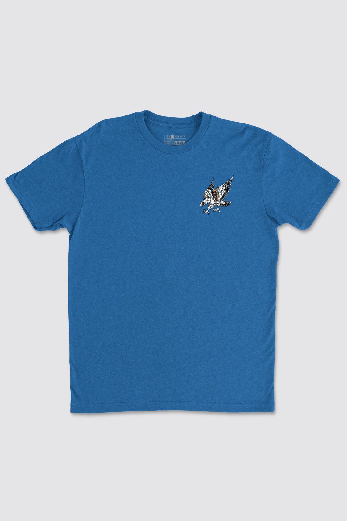 Eagle Tee - Cool Blue - photo from front flat lay #color_cool-blue