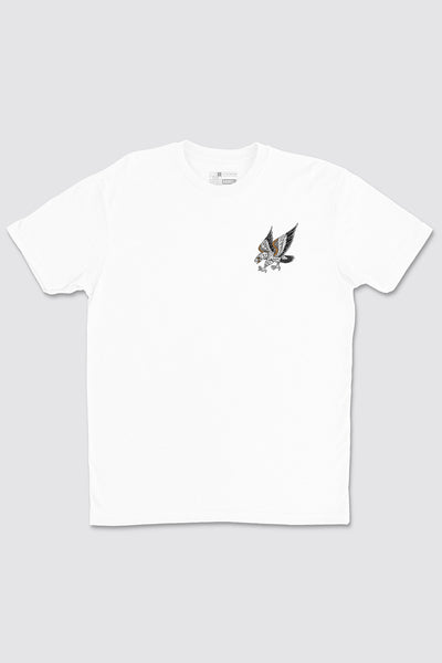 Eagle Tee - White - photo from front flat lay #color_white