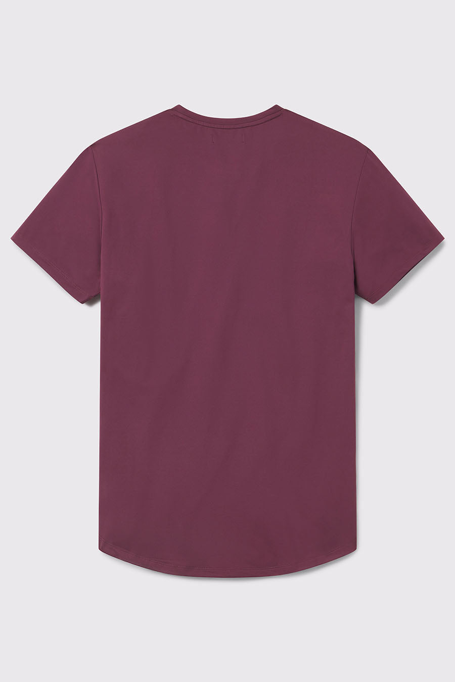 True Strength Fitted Drop Hem - Currant - photo from back flat lay #color_currant