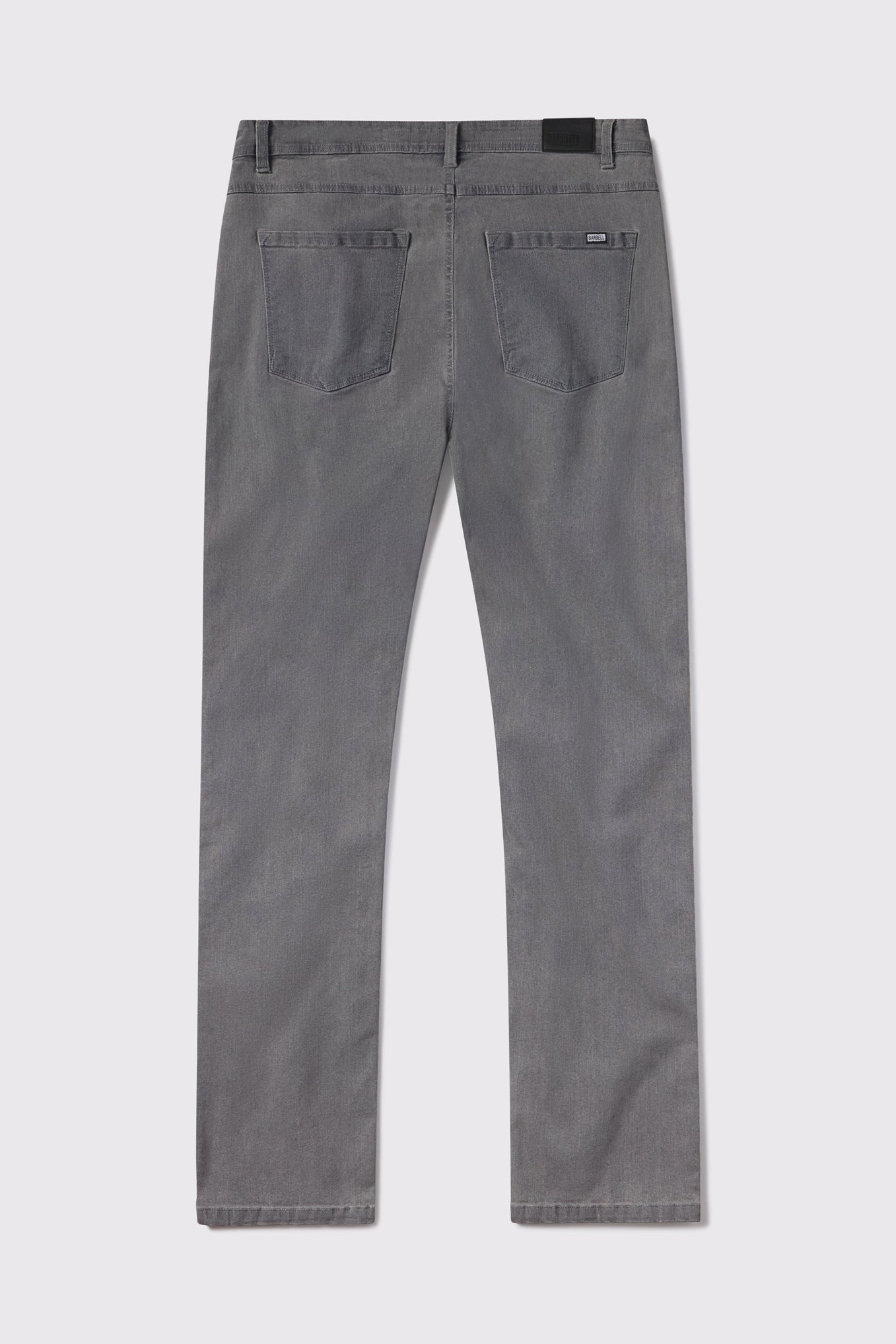 Mens Boot Cut Athletic Fit Jeans 2.0 -Cement - photo from back flat lay #color_cement