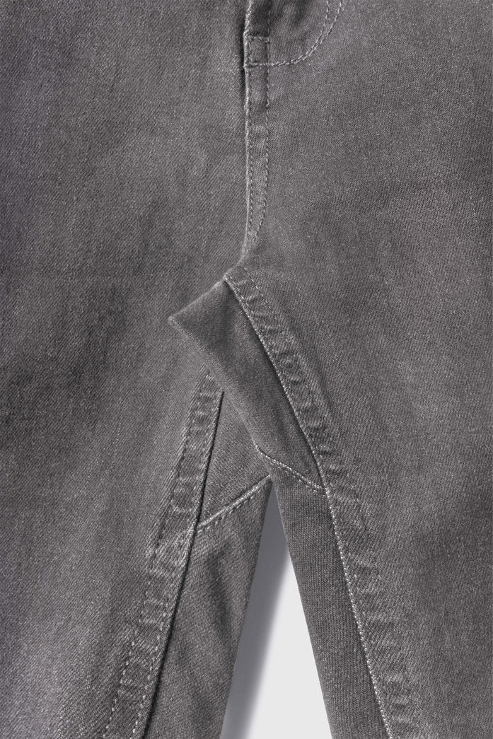 Mens Relaxed Athletic Fit Jeans 2.0 -Cement - photo from gusset detail #color_cement