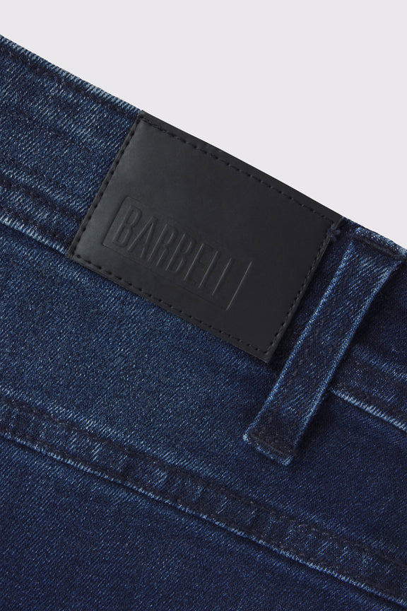 Mens Straight Athletic Fit Jeans 2.0 -Medium Distressed - photo from patch detail #color_medium-distressed