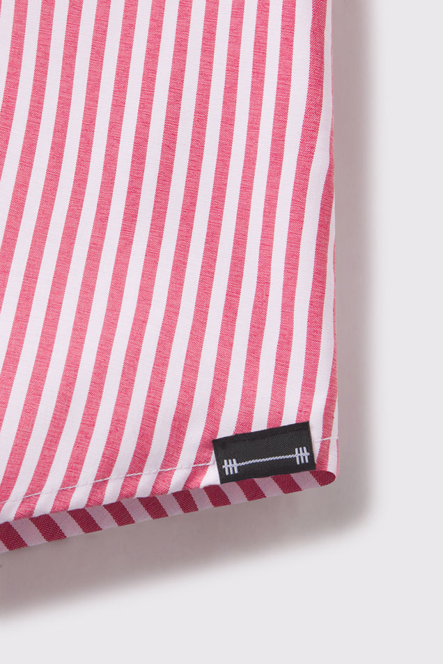 Motive Short Sleeve - Red Stripe - photo from detail flat lay #color_red-stripe