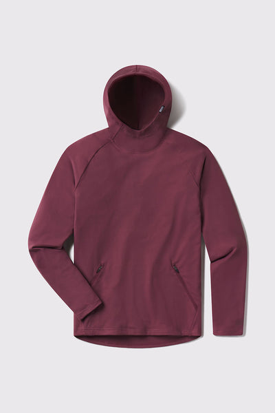 Stealth Hoodie - Currant - photo from front flat lay #color_currant