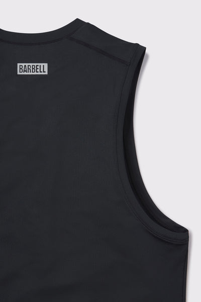 Ultralight Muscle Tank - Black - photo from detail flat lay #color_black