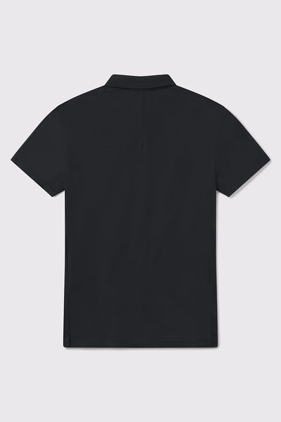 Ultralight Polo -Black - photo from back flat lay #color_black