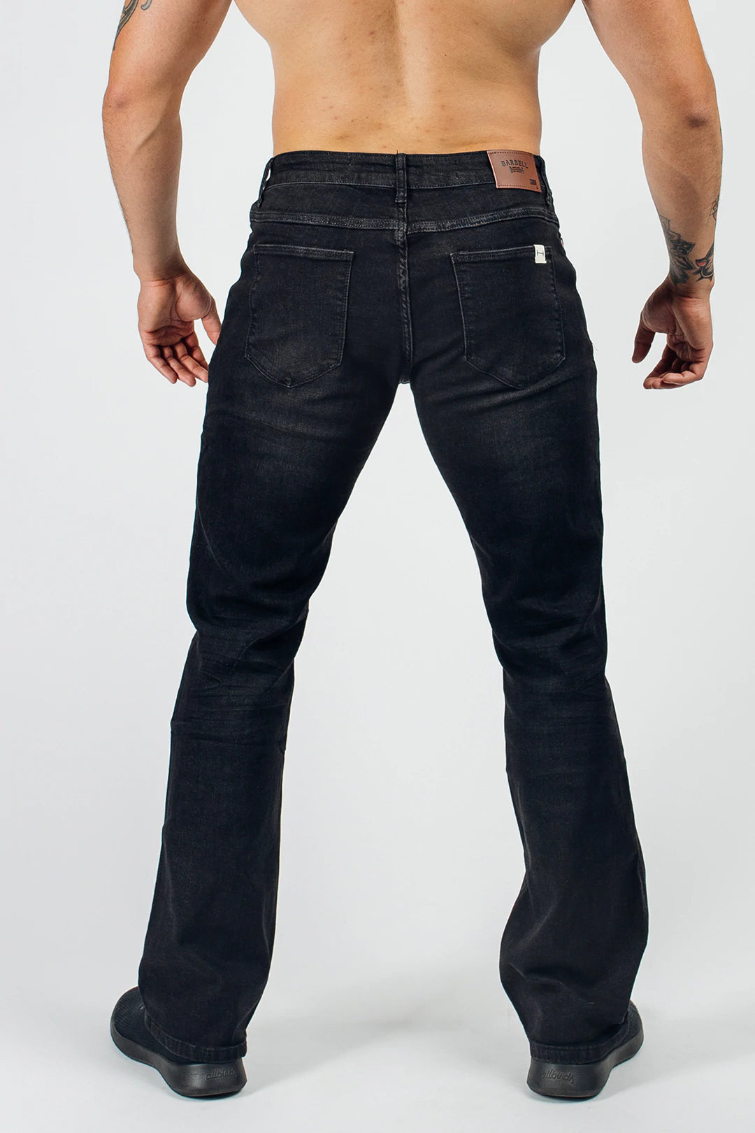 Boot Cut Athletic Fit  - Jet Black - photo from back #color_jet-black