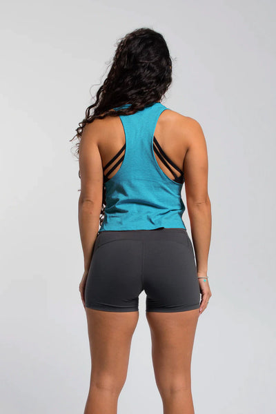 Barbell Essence Crop - Teal - photo from back #color_teal