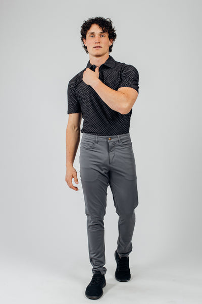 Isolate Performance Polo - Black - photo from front second angle #color_black