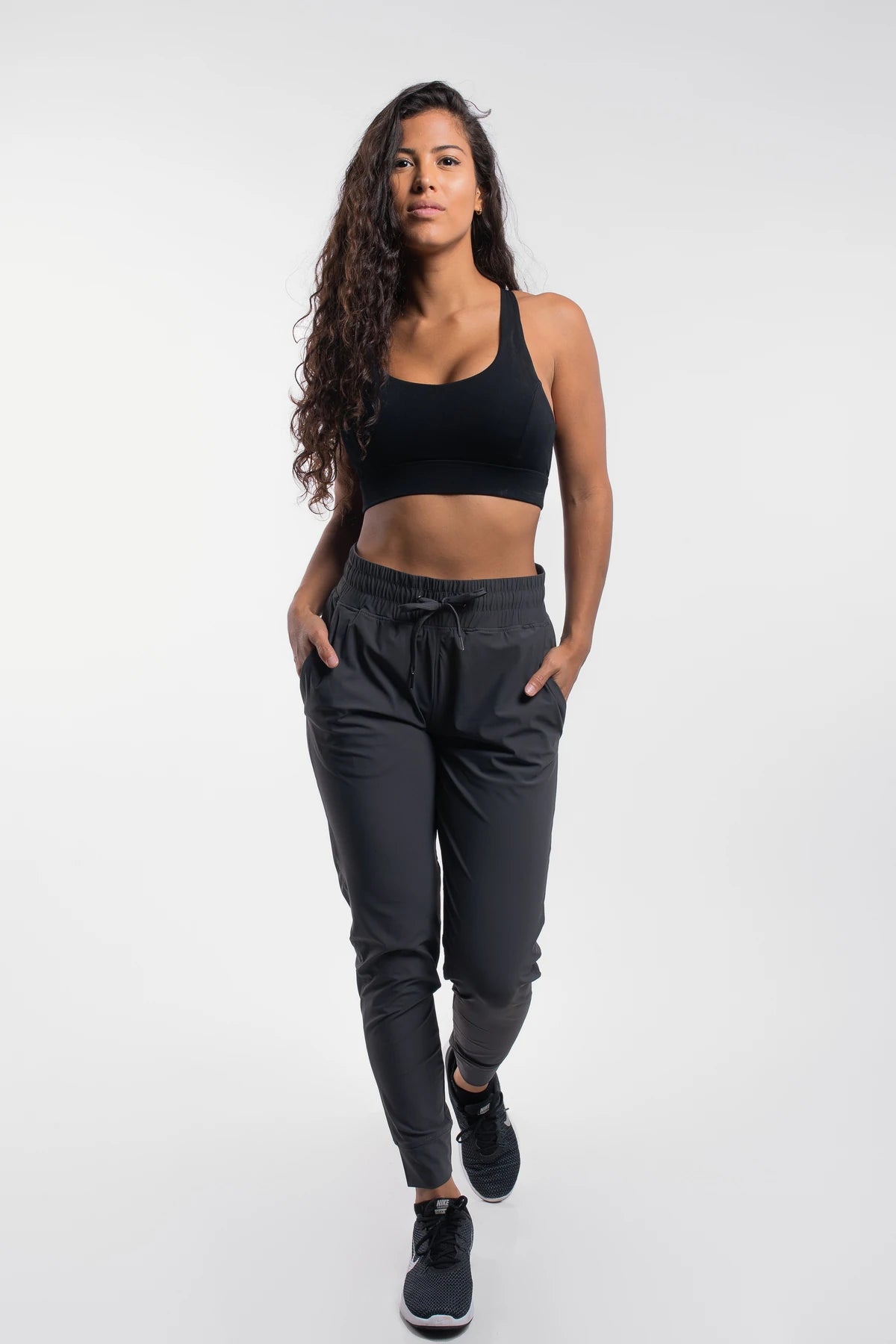 Barbell Women's Ultralight Jogger - Charcoal - photo from front #color_charcoal