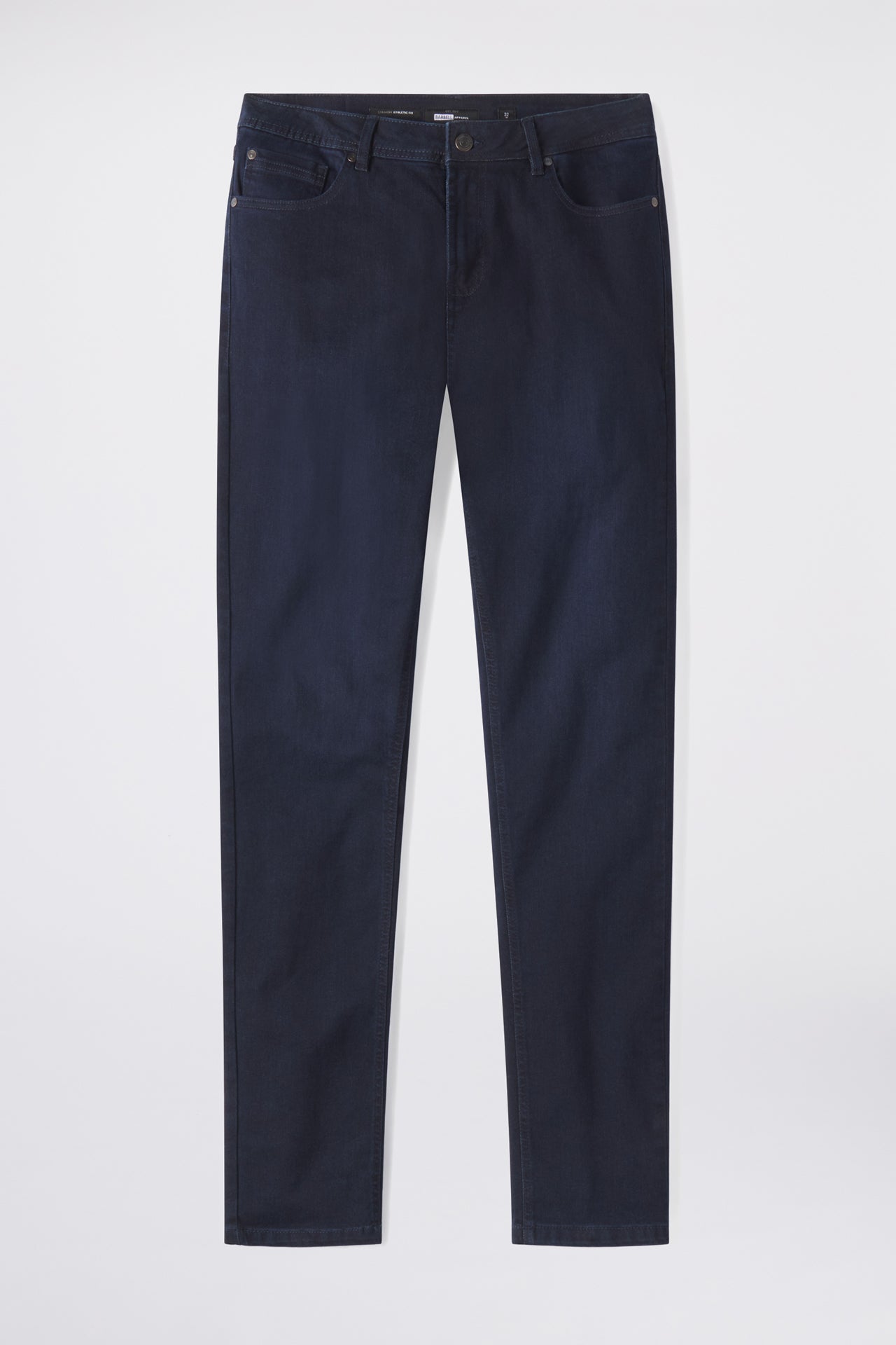 Straight Athletic Fit Jeans 2.0 - Dark Rinse - photo from front flat lay #color_dark-rinse