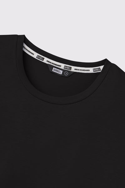 Arid Drop Hem Long Sleeve - Black - photo from collar detail #color_black
