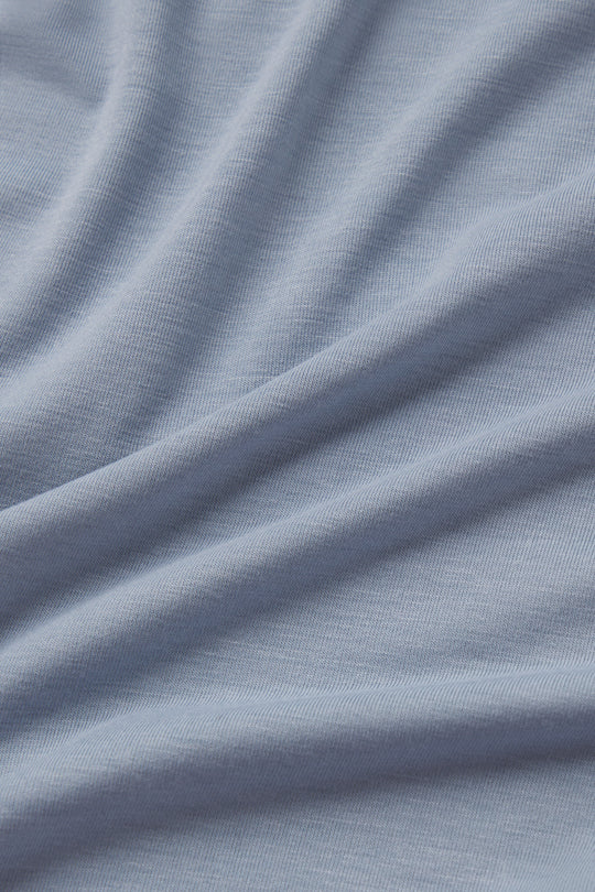 Arid Drop Hem Long Sleeve - Glacier - photo from fabric detail #color_glacier