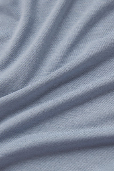 Arid Drop Hem Long Sleeve - Glacier - photo from fabric detail #color_glacier