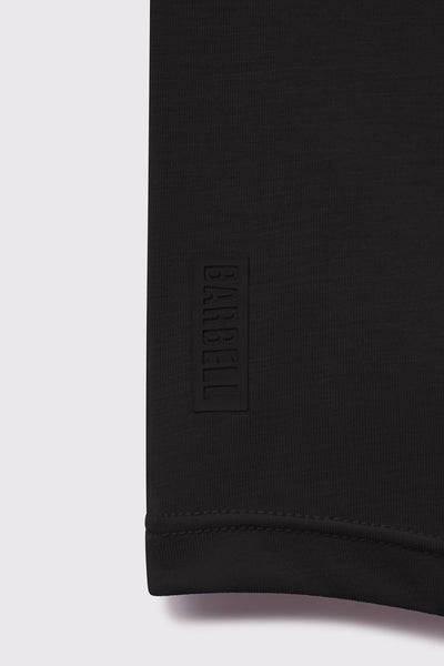Arid Drop Hem Long Sleeve - Black - photo from logo detail #color_black