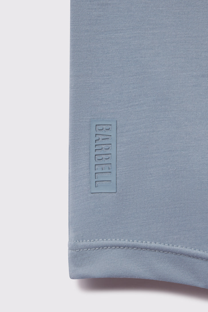 Arid Drop Hem Long Sleeve - Glacier - photo from logo detail #color_glacier