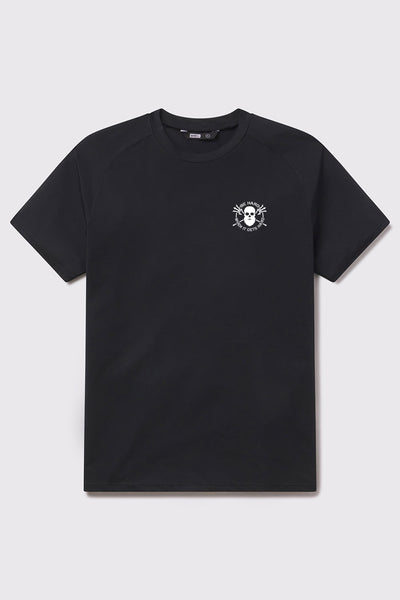 Be Hard Ultralight Tech Tee - Black - photo from front flat lay #color_black