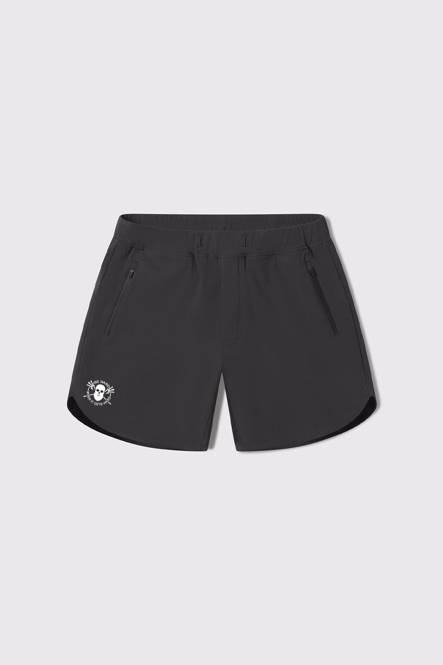 Adapt Short - Charcoal - photo from front flat lay #color_charcoal