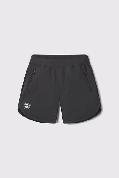 Be Hard Adapt Short - Charcoal - photo from back flat lay #color_charcoal