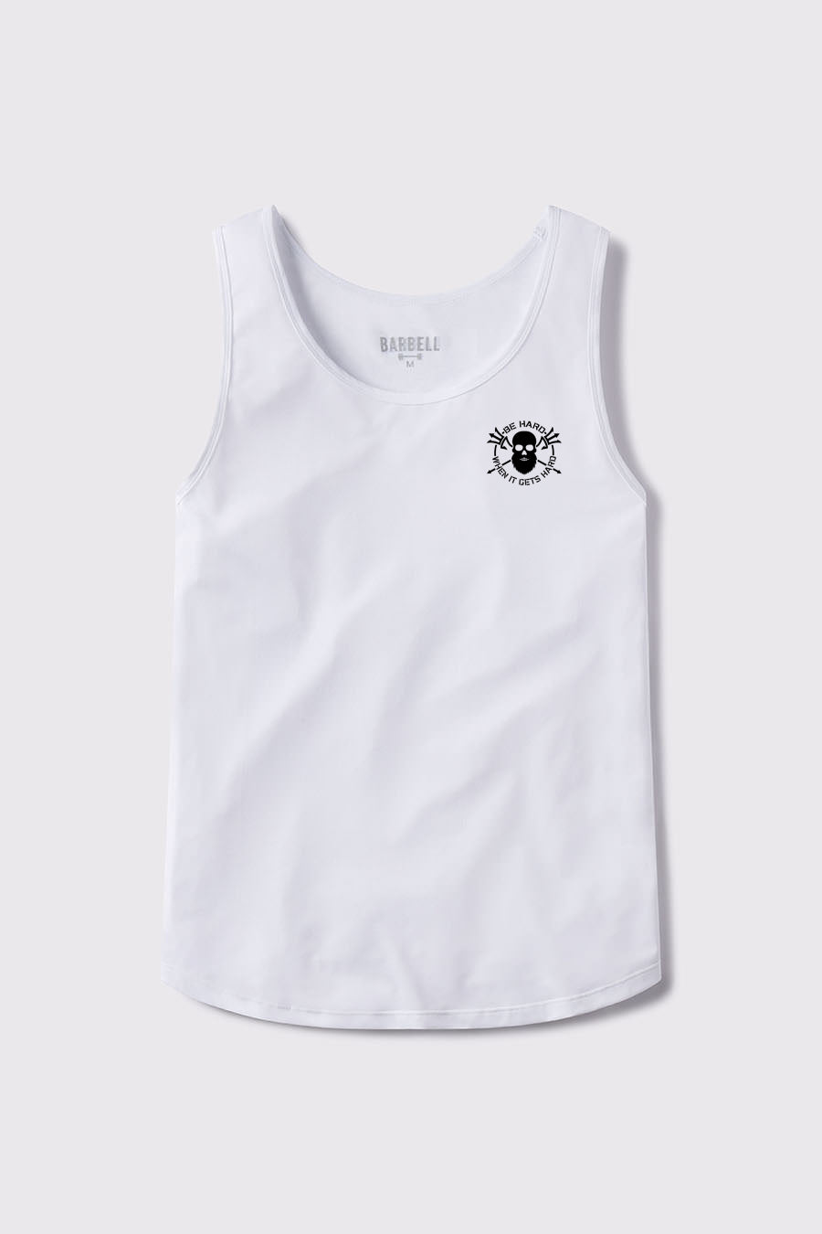 Be Hard Ultralight Phantom Tank - White - photo from front flat lay #color_white