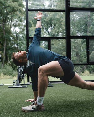 Man working out Barbell hoodie