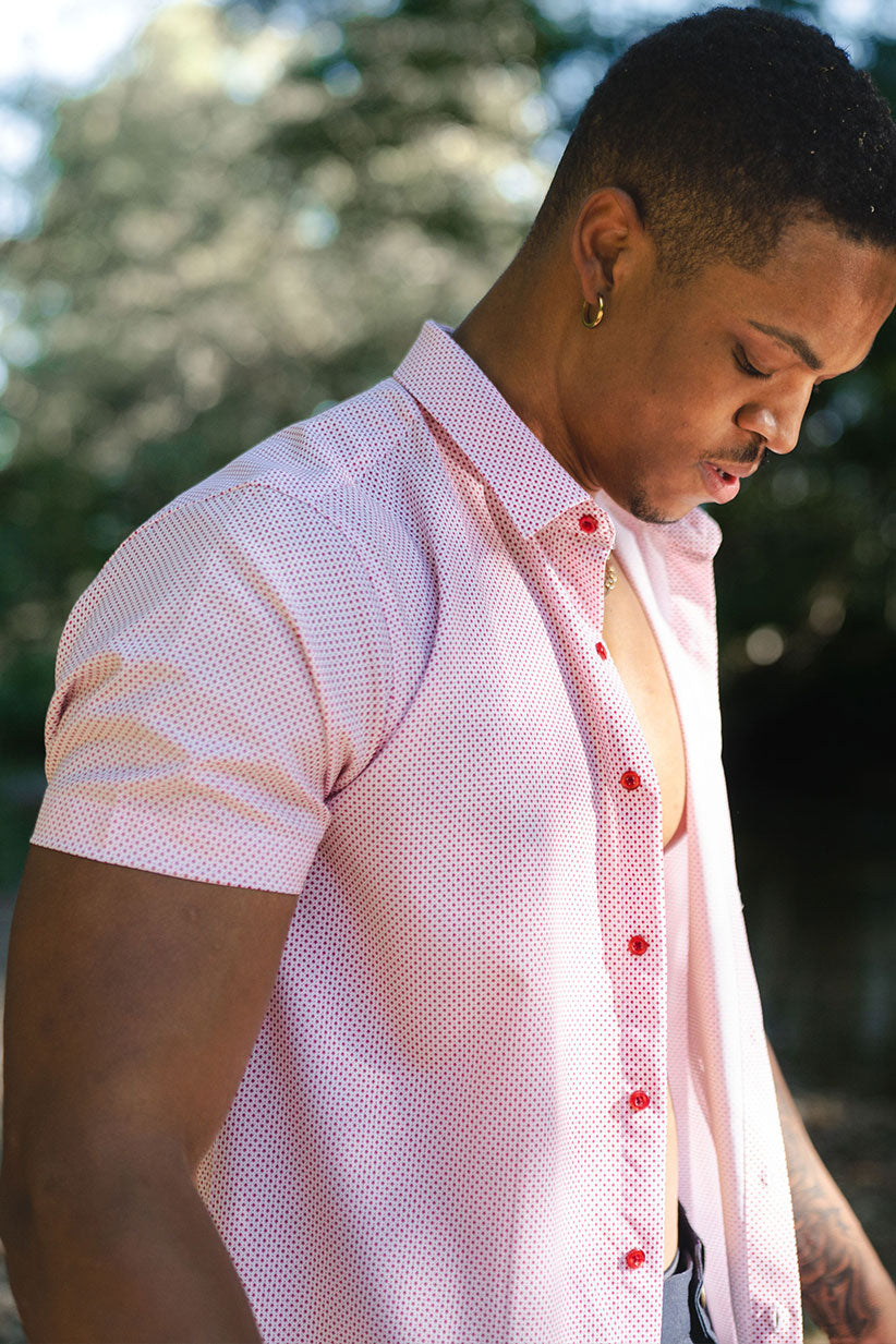 Motive Dress Shirt - Red Diamond - photo from lifestyle #color_red-diamond