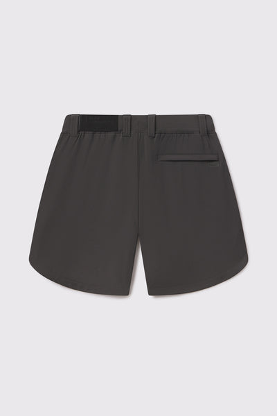 Adapt Short - Charcoal - photo from back flat lay 7 inch #color_charcoal