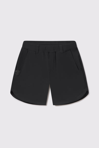 Adapt Short - Black - photo from front flat lay 7 inch #color_black