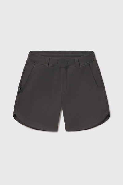 Adapt Short - Charcoal - photo from front flat lay 7 inch #color_charcoal