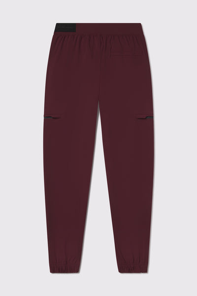 Adapt Jogger - Oxblood - photo from back flat lay #color_oxblood