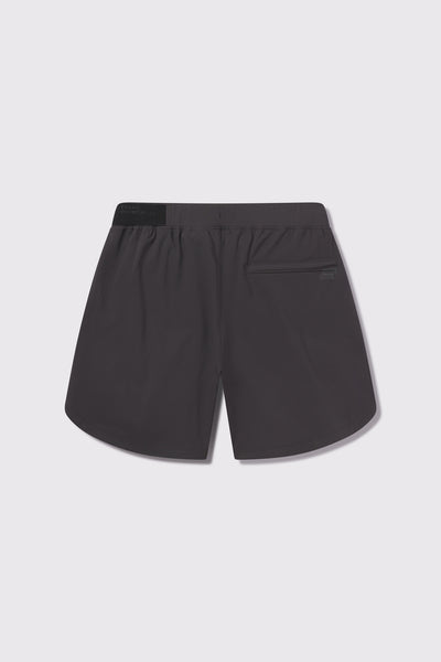 Adapt Short - Charcoal - photo from back flat lay 7 inch #color_charcoal