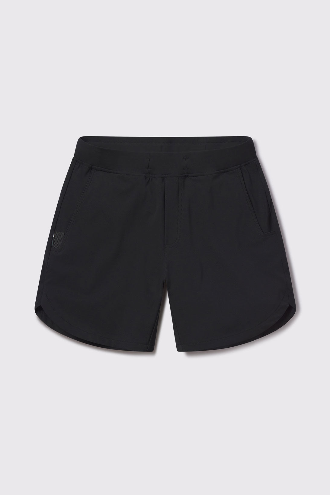 Adapt Short - Black - photo from front flat lay 7 inch #color_black