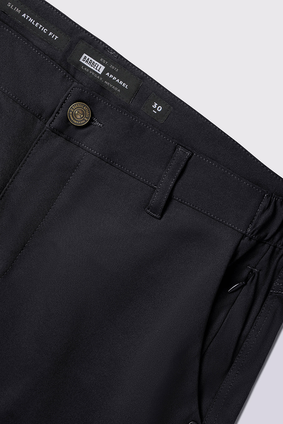 Anything Dress Pant Slim - Black - photo from detail flat lay #color_black
