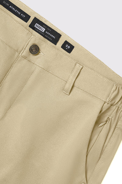 Anything Dress Pant Slim - Khaki - photo from detail flat lay #color_khaki