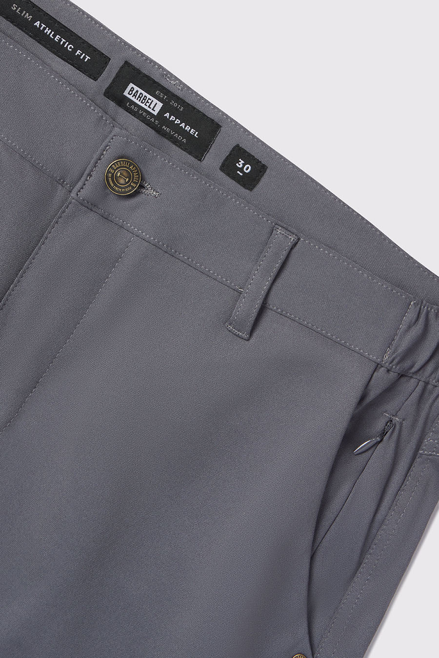 Anything Dress Pant Slim - Slate - photo from detail flat lay #color_slate