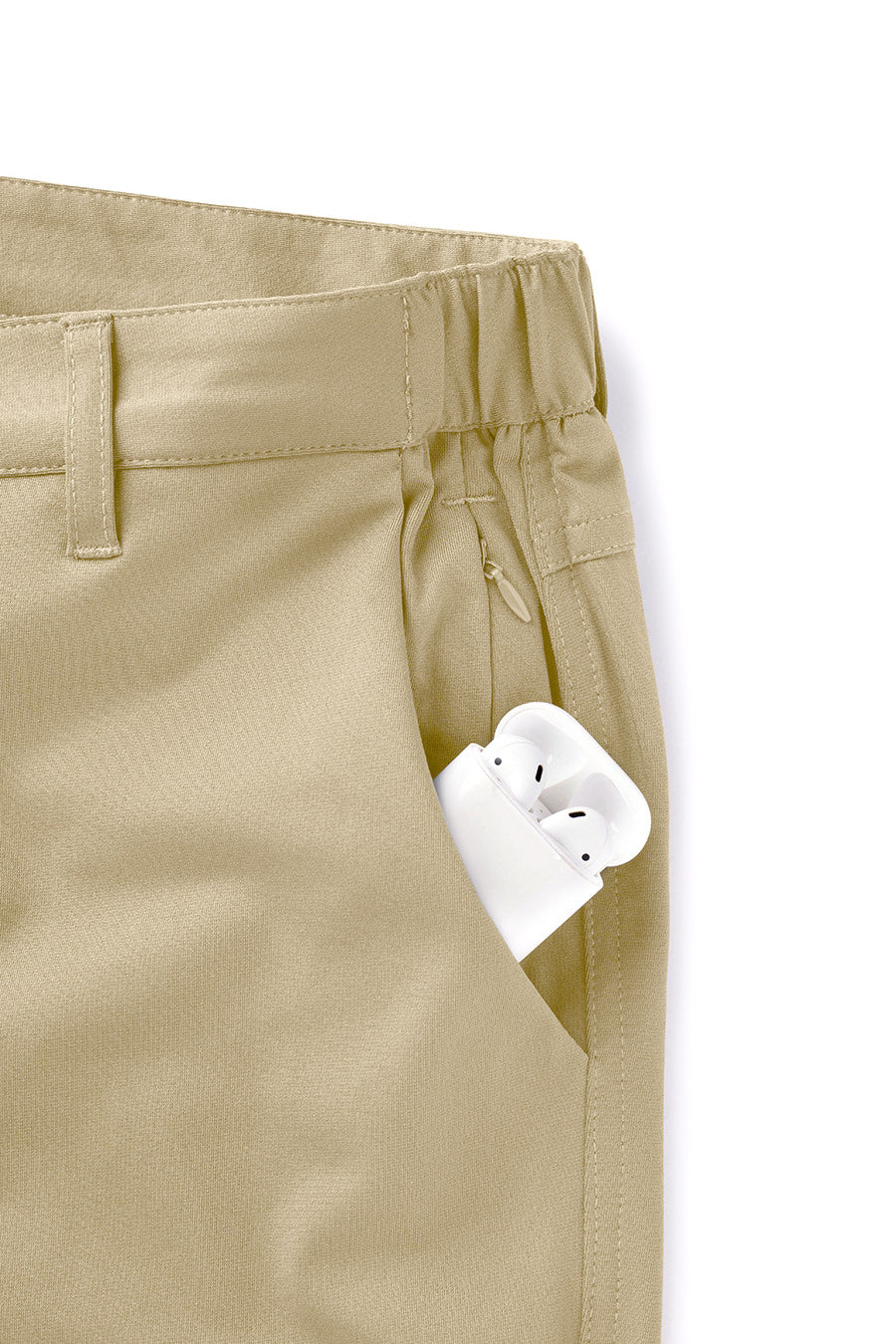 Anything Dress Pant Slim - Khaki - photo from pocket #color_khaki