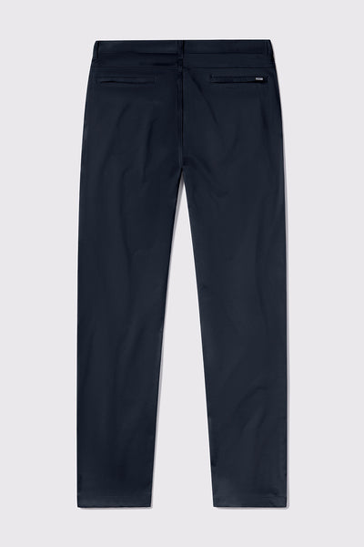 Anything Dress Pant Straight - Navy - photo from back flat lay #color_navy