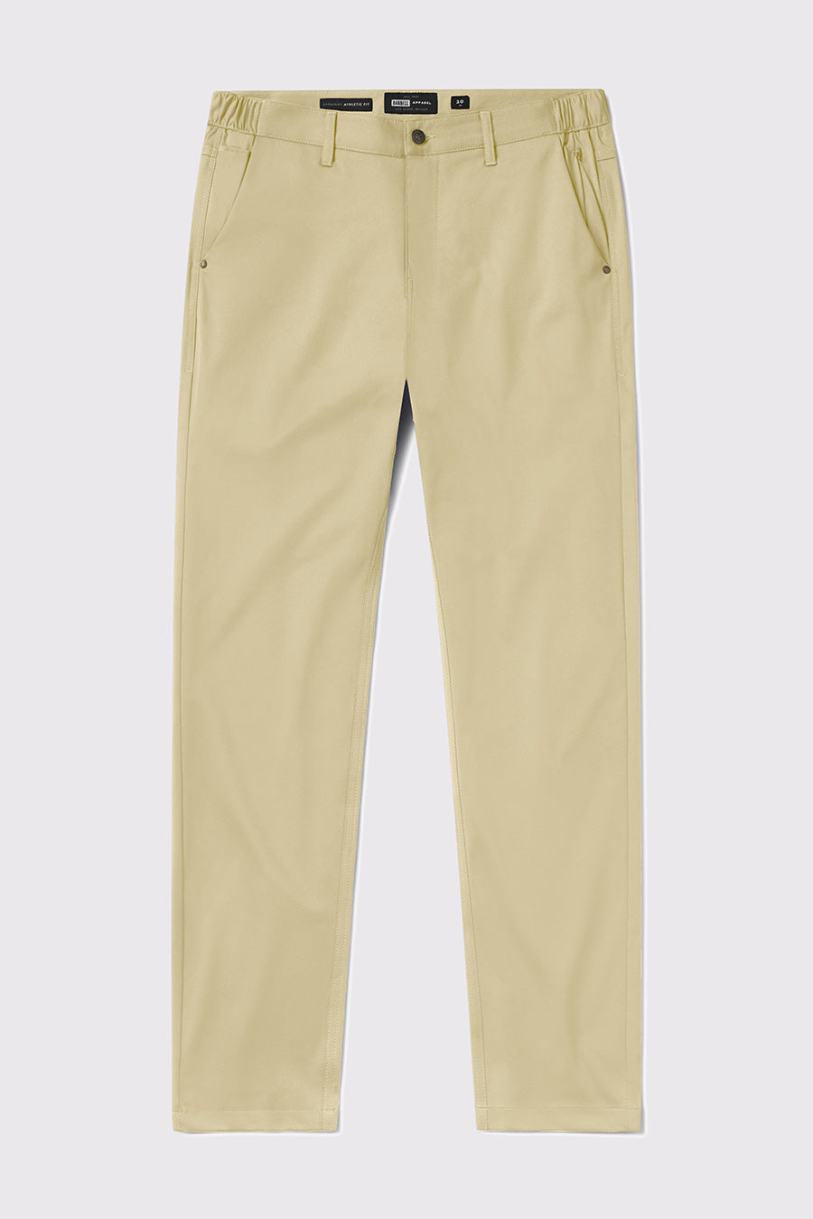 Anything Dress Pant Straight - Khaki - photo from front flat lay #color_khaki