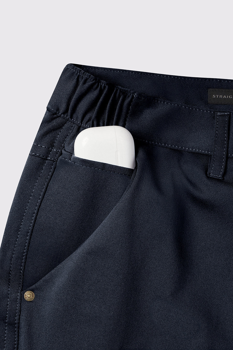 Anything Dress Pant - Navy - photo from pocket #color_navy