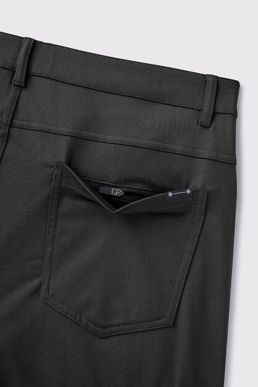 Anything Pant Slim - Black - photo from back pocket detail #color_black