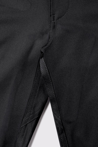 Anything Pant Slim - Black - photo from gusset detail #color_black